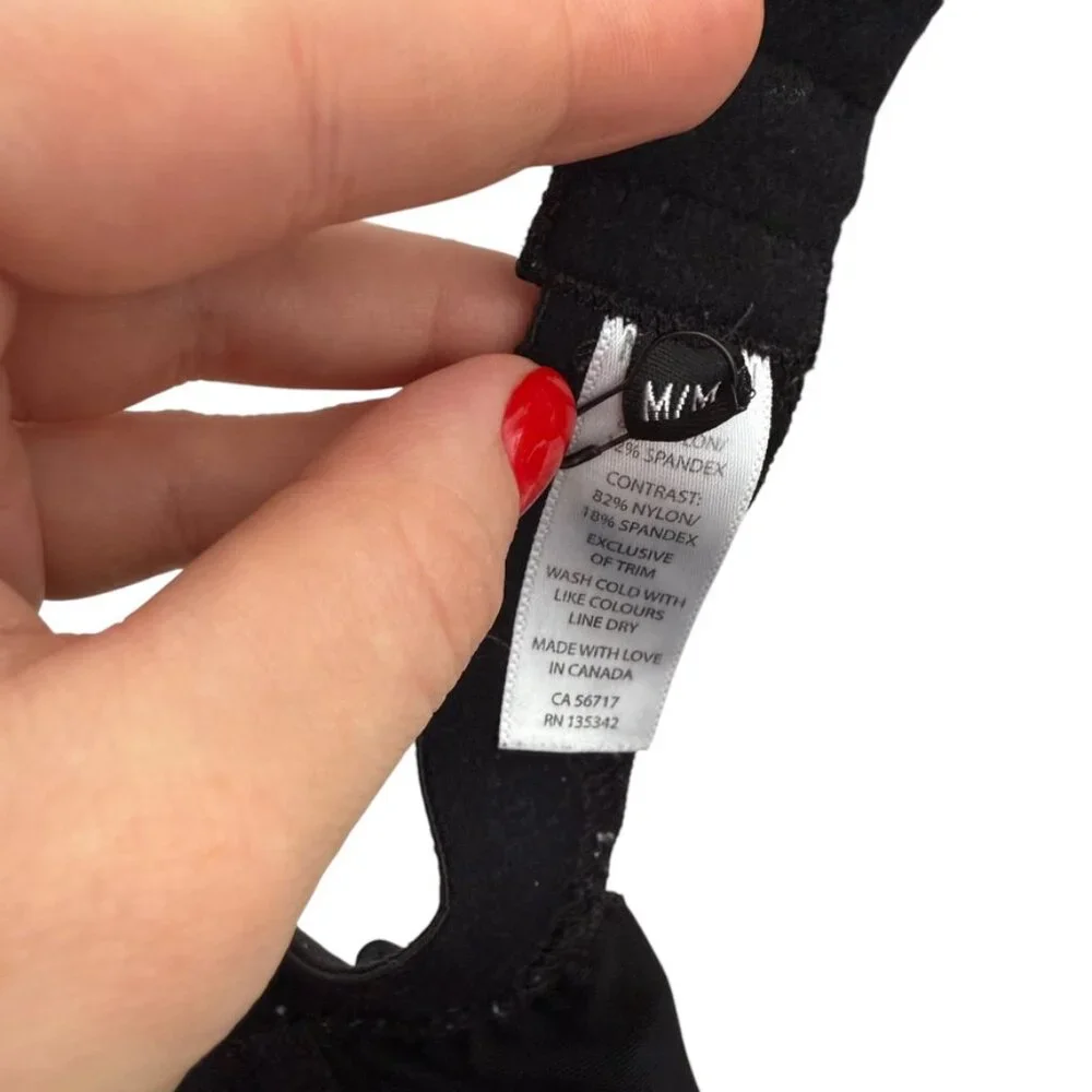 MICHI BRA BLACK M FELINE SPORTS BRA CUTOUT SEXY - Picture 12 of 12